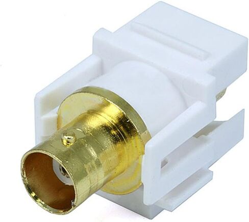 Monoprice 106540 ​​Keystone Jack-Modular BNC، أبيض in Saudi Arabia