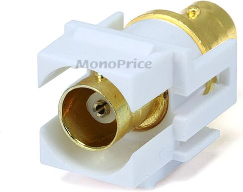 Monoprice 106540 ​​Keystone Jack-Modular BNC، أبيض in Saudi Arabia