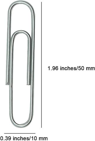 Corner Cabin 150 Pack Jumbo Large Paper Clips 2 Inch - Assorted Color Office Supply Accessories - Cute Paper Needle - Multicoloured Bookmark(Blue) in Saudi Arabia