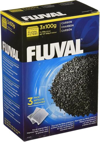 Hagen 18-Pack Fluval Carbon Nylon Bags for Canister Filters, 100gm in Saudi Arabia