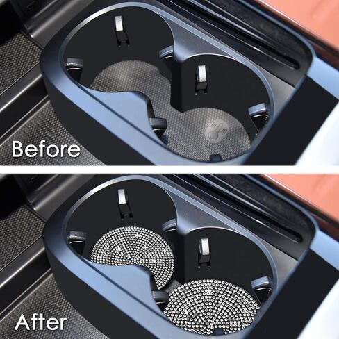 4 قطع من قواعد أكواب السيارة العالمية، 2.76 بوصة من الكريستال اللامع حامل أكواب المشروبات، ملحقات داخلية للسيارة لشاحنة سيارات الدفع الرباعي، سيارة لامعة للنساء، الحفلات، أعياد الميلاد (بلينغ) in Kuwait