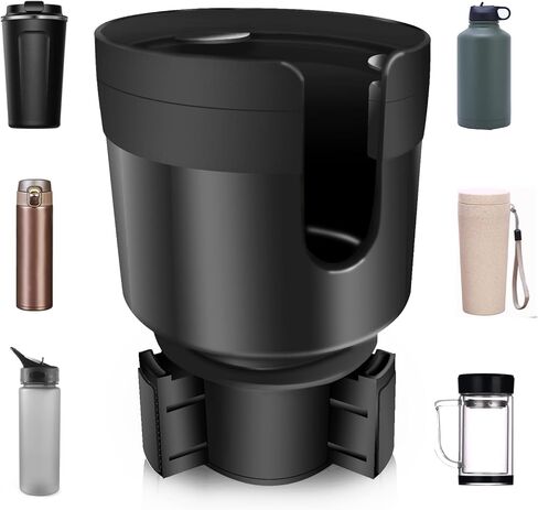 محول موسع لحامل أكواب السيارة مع قاعدة قابلة للتعديل، متوافق مع يتي 14/24/36 رامبلرز، قوارير مائية 32/40 أونصة، أكواب زجاجات كبيرة أخرى بمقاس 2.2 بوصة - 4.0 بوصة in Kuwait