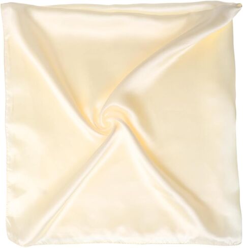 DIVINA VITAE 35" Large Satin Scarf Beige Head Scarf Beige Silk Hair Wrap for Sleeping Large Satin Head Scarf for Women Fashion Square Beige Bandanas Large Head Scarves for Sleeping Head Wraps in Kuwait