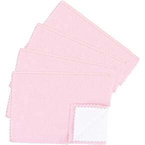 USA | 4 Pack | Polishing Cleaning Cloth | for Gold, Silver, Platinum Jewelry, All Metals | Non-Toxic | Restores Luster and Brilliance