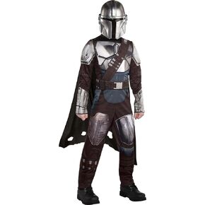 Amscan Mandalorian Boy Muscle Halloween Costume for Children, Includes Mask, Jumpsuit, Belt, Cape
