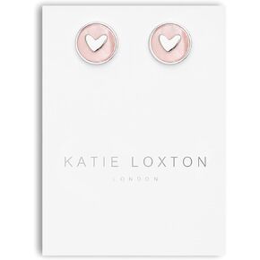 أقراط كاتي لوكستون بيرلا للسيدات من عرق اللؤلؤ مطلية بالفضة مقاس واحد على شكل قلب in Kuwait