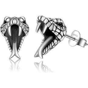 LINGBG JEWELRY Animal Stud Earrings 925 Sterling Silver Owl Stud Sea Snail Stud Snake Stud Tiger Stud Octopus Stud Spider Stud Elephant Stud Birthday Festival Jewelry Gifts in Kuwait