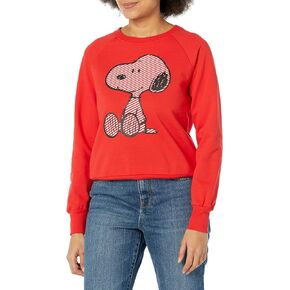 Peanuts Women's Ladies Snoopy Fashion Fleece Sweatshirt