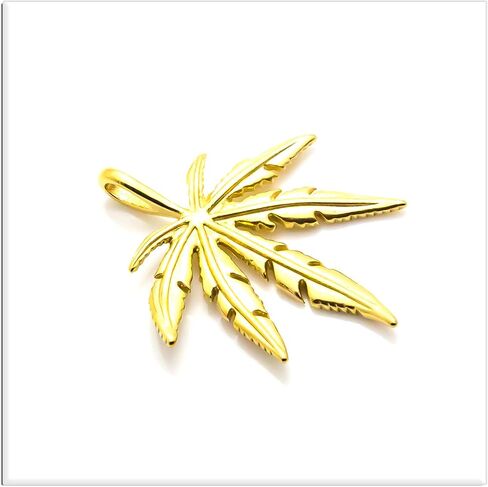 Xusamss Punk Rock Stainless Steel Leaf Pendant Charm Necklace,22inches Box Chain in Saudi Arabia