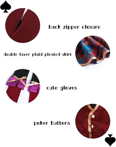 LTAKK Mad Hatter Costume Girls Halloween Kids Mad Hatter Cosplay Full Set for Girl in Saudi Arabia