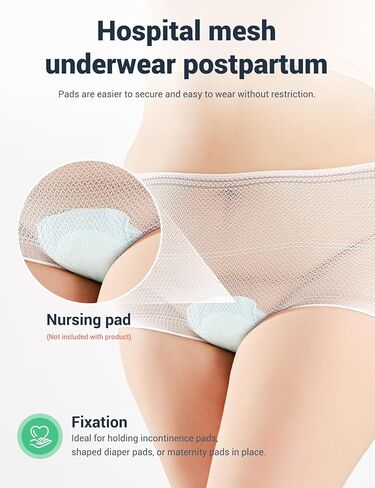CARER Healthcare Incontinence Pregnancy Mesh Underwear, 15pcs, XXL in Kuwait