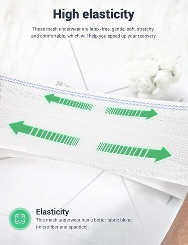 CARER Healthcare Incontinence Pregnancy Mesh Underwear, 15pcs, XXL in Kuwait