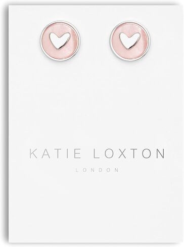 أقراط كاتي لوكستون بيرلا للسيدات من عرق اللؤلؤ مطلية بالفضة مقاس واحد على شكل قلب in Kuwait