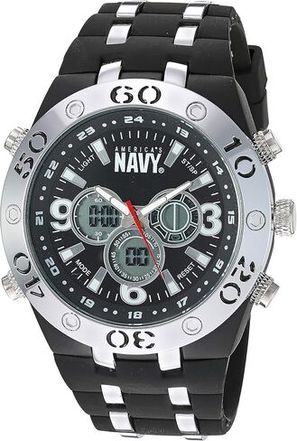 U.S. Military Men’s Analog-Digital Chronograph Silicone Strap Watch by Wrist Armor in Saudi Arabia