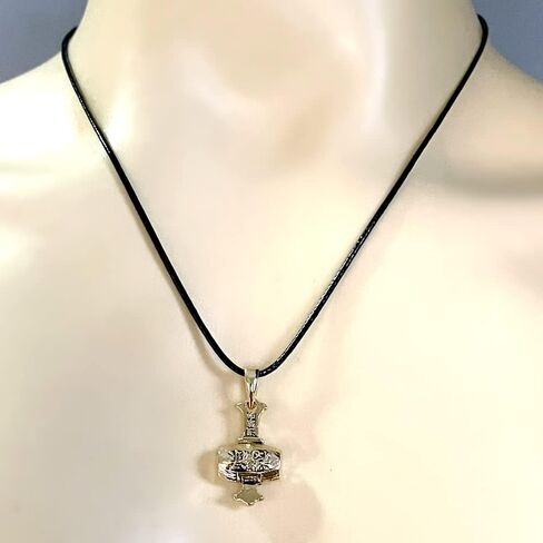 Daikokuten Daikoku God of Wealth Magic Money Hammer Japanese Shinto Buddhism Lucky Good Luck Charm Protection Amulet Safe Travel Talisman Gold Plated Pewter Men's Pendant Necklace w Black Leather Cord in Saudi Arabia