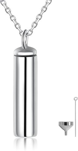 الرجال قلادة الحرق للرماد - 925 الفضة الاسترليني رأس السهم صيد السمك فايكنغ ثور Hamme تذكار جرة قلادة الرماد حامل المجوهرات هدية تذكارية للجنسين in Kuwait