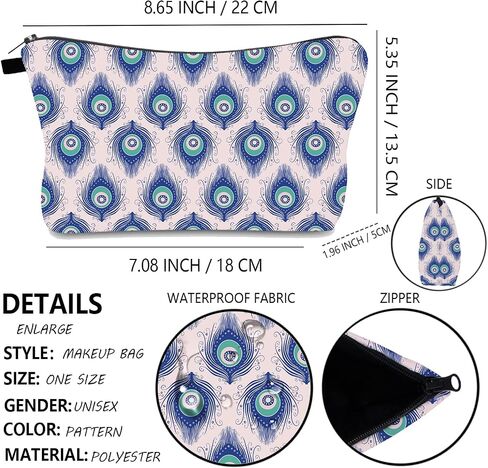 Cosmetic Pouch for Women, Waterproof Makeup Bags Roomy Toiletry Pouch Portable Washing Bag Adorable Travel Accessories Gifts (Aloha) in Saudi Arabia