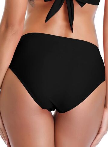 SHEKINI المرأة بيكيني القاع انقطاع Hispter ملابس السباحة أسفل الأزهار منتصف الخصر الكلاسيكية موجز in Kuwait