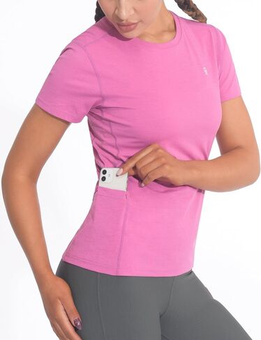 Little Donkey Andy Women's Short Sleeve Quick Dry T-Shirt Sun Protection Workout Stretch Basic Tops Tee in Saudi Arabia