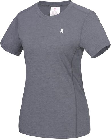 Little Donkey Andy Women's Short Sleeve Quick Dry T-Shirt Sun Protection Workout Stretch Basic Tops Tee in Saudi Arabia