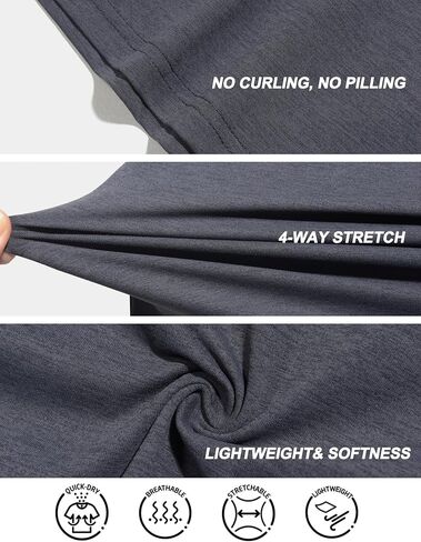 Little Donkey Andy Women's Short Sleeve Quick Dry T-Shirt Sun Protection Workout Stretch Basic Tops Tee in Saudi Arabia