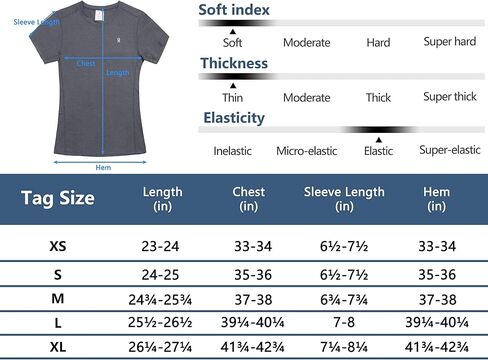 Little Donkey Andy Women's Short Sleeve Quick Dry T-Shirt Sun Protection Workout Stretch Basic Tops Tee in Saudi Arabia
