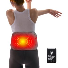 Heating Waist Wrap Pad Back Pain Relief, Heating Pads with 7.4v 5000mAh Battery Included Fast Heating 3 Levels Temp Setting
