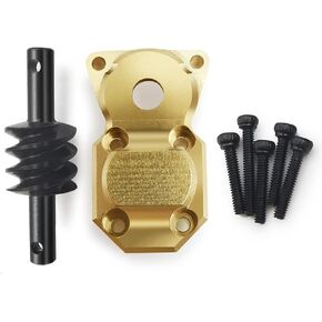 RC-Hub Brass Diff Cover and Axle Gear 6X6 Rear Axle Conversion for 1/24 Axial SCX24 Deadbolt C10 Bronco RC Crawler Car