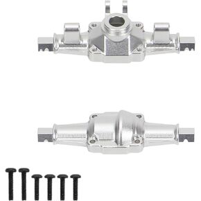 RCAWD Axle Housing Front Rear for FMS FCX24 Power Wagon Smasher Lemur & FCX18 LC80 Land Cruiser 80 Aluminum Upgrades Parts Black