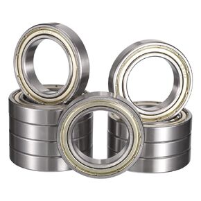6905ZZ Deep Groove Bearings, ID 25mm x OD 42mm x Width 9mm Double Metal Shielded Ball Bearings, Pre-Lubricated (GCr15) Chrome Steel 10pcs