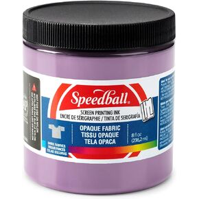 Speedball Opaque Fabric Screen Printing Ink, 8-Ounce, Luscious Lilac
