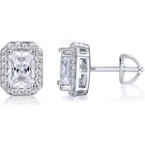 Screw Back Stud Earrings for Women Men Hypoallergenic for Sensitive Ears