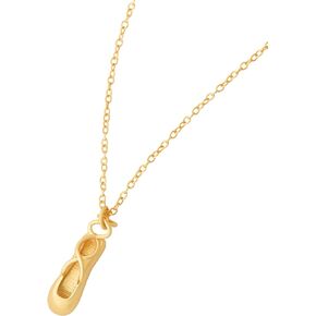 Dainty Ballerina Ballet Young Girls Dance Charm Necklace Balletcore Aesthetic Accessories Jewelry Dancer Gifts for Teen Girls Dancers Women In Their 20s