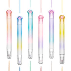 6 قطع من أقلام التحديد اللطيفة، أقلام تحديد جمالية ذات طرف مزدوج بألوان متنوعة، أقلام تحديد الكتاب المقدس لا تنزف، مجموعة أقلام تحديد باستيل لطيفة للوازم المدرسية المكتبية in Kuwait