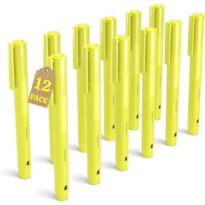 1InTheOffice Yellow Highlighter, Fluorescent Highlighter, Highlighter Chisel Tip Yellow (12/Pack)