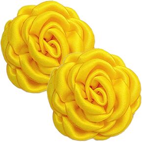 2 PCS 1.57 Inch Rose Shoe Clips Detachable Flower Shoe Buckles Fashion Shoe Embellishments Shoe Decorations Charms