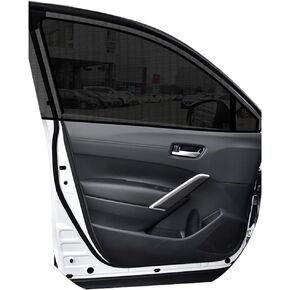 Car Window Shade,2 Pack Stretchy Mesh Car Window Screen Sun Shade Mosquito Net Cover Fit for Cars SUVs, Anti-Sun Glare, Reduce UV Rays,Privacy Protection(2Packs Front Window)