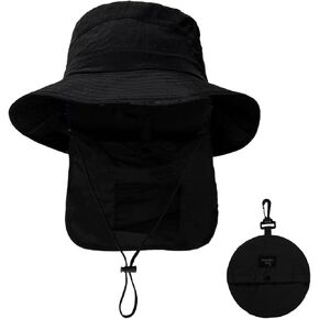 Mens Womens Sun Hat, Waterproof Bucket Hat Quick Dry Packable Boonie Hat Sun UV Protection Sun Hat