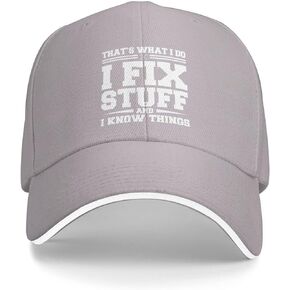 I Fix Stuff and I Know Things Hat I Fix Things Hat Cool Stuff Hat for Men Funny