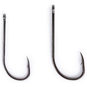 UMT- *Launch Price* 100 Pack Baitholder Fishing Hooks Sizes 2/0 & 4/0 High Carbon Steel Black Nickel - Terminal Tackle for Saltwater and Freshwater
