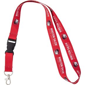 Desert Cactus Winston-Salem State University Lanyard WSSU Rams HBCU Car Keys ID Badge Holder Keychain Detachable Breakaway Snap Buckle (Red)