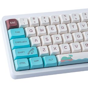 PBT Keycaps XDA Profile 143 Keys Animal Forest Keycaps Dye-Sublimation with 7U Spacebar for Cherry MX Switches Mac Windows PC Mechanical Keyboards