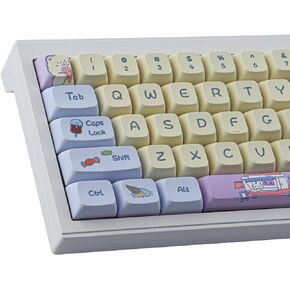 PBT Keycaps XDA Profile 143 Keys Animal Forest Keycaps Dye-Sublimation with 7U Spacebar for Cherry MX Switches Mac Windows PC Mechanical Keyboards