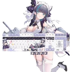 Computer keyborads PBT Dye Upgrade 108 Keycap Set Profile with Puller for Cherry Mx Gateron Kailh Switch Mechanical Keyboard Japanese Anime Series,High-end Key Cap，Limited (Azur Lane og)