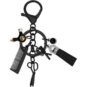 Hairdresser Gifts Keychain Hairdresser Comb Scissors Hair Dryer Pendant Keyring Hair Stylist Keychain Hairdresser Gift Hair Barber Gift Cosmetology Graduation Gift Hairstylist Birthday Key Rings
