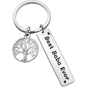 Baba Gift Brother Jewelry Cousin Keycahin Uncle Gift Grandpa Keychain
