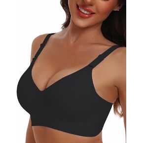 Seamless Bras No Show Comfort Full Coverage Push Up Wireless T Shirt Bra for Women