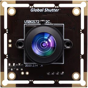 USB Camera Module 720P 60fps Global Shutter 170 Degree Wide Angle Fisheye Lens Webcam 1MP lightburn Camera for Embedded Applications,VR Face Recognition Streaming,PC/Laptop/Raspberry Pi