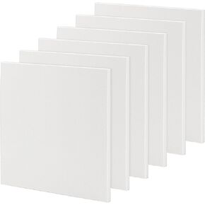 6 PCS 6x8 Inch Rubber Carving Blocks, 15x20cm White Rubber Stamp Carving Blocks, Carved Rubber Bricks for Stamp DIY, Printmaking