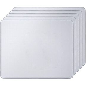 لوحة ماوس بالتسامي فارغة (5 قطع) لوحة ماوس DIY لنقل أعمال الطباعة بالضغط الحراري، وسادات ماوس بيضاء مع قاعدة مطاطية مضادة للانزلاق للكمبيوتر المحمول، للأطفال، 260 × 210 × 3 مم in Kuwait